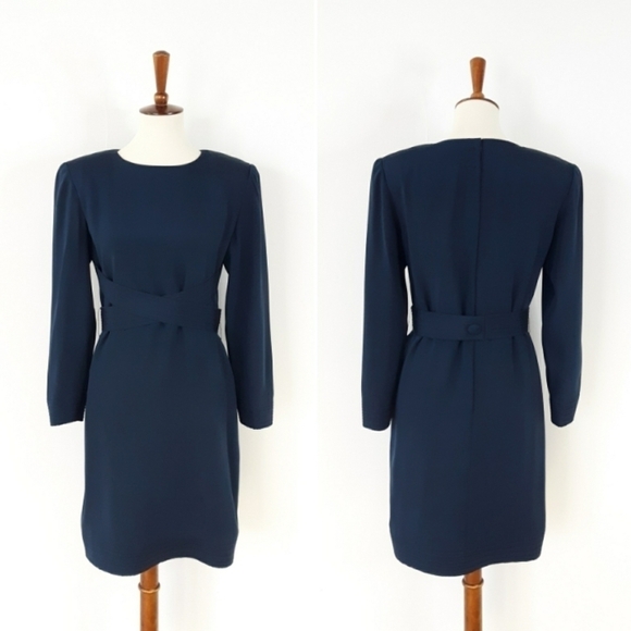 Vintage Tarquin Ebker | Couture Silk Dress - Navy - Picture 1 of 8